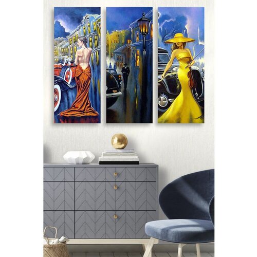 WALLXPERT MDF0060 Višenamenska Dekorativna MDF Slika (3 Komada) Cene
