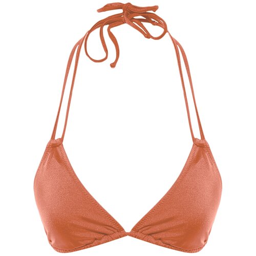 Trendyol Cinnamon Ruffle Detailed Bikini Top Cene