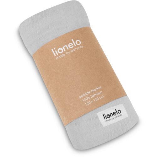 Lionelo Swaddle deka bambus 120x120 cm, Grey Stone Slike