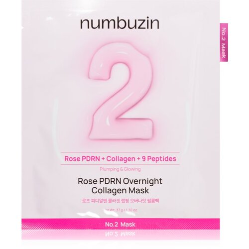 numbuzin No. 2 Rose PDRN OverNight Collagen Mask maska za dubinsku njegu za noć 4 kom Cijene