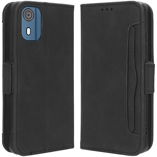 INORCO Za Nokia C02 Več rež za kartice PU usnjena torbica za telefon Popolna za&amp;scaron;čita stojala Pokrov denarnice, (22036628) Slike