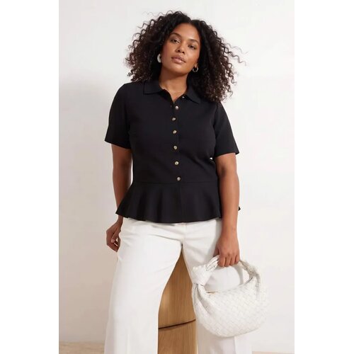 Trendyol ženska bluza Tbbss26Af00186, crna Slike