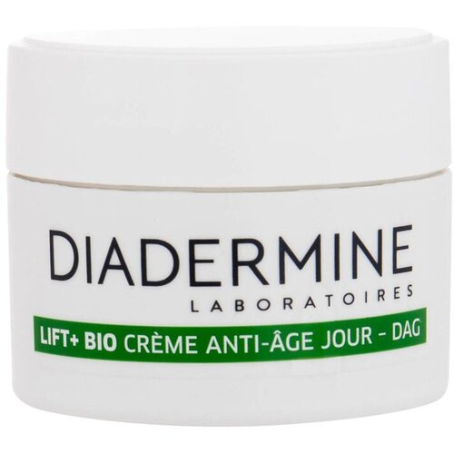 Diadermine Lift+ Bio Anti-Age Day Cream dnevna krema za obraz za vse tipe kože 50 ml po&amp;scaron;kodovana &amp;scaron;katla za ženske Slike