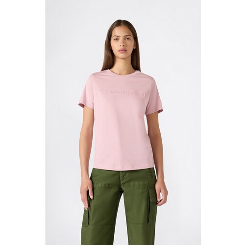 Champion Majice s kratkimi rokavi Short Sleeve T-Shirt Rožnata Slike