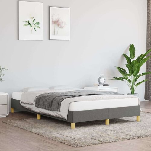  Posteljni okvir temno siv 120x200 cm blago, (20726005) Slike