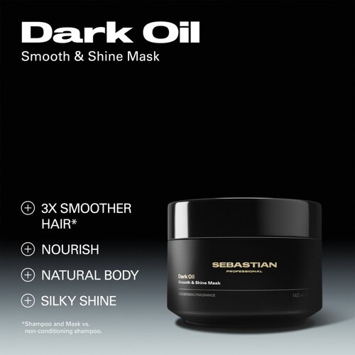 Sebastian Professional Dark Oil intenzivna hranjiva maska za sjajnu i mekanu kosu 500 ml Slike