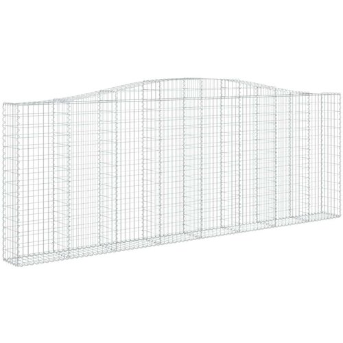  Lučne gabionske ko&amp;scaron;are 6 kom 400x30x40/60 cm pocinčano željezo Slike