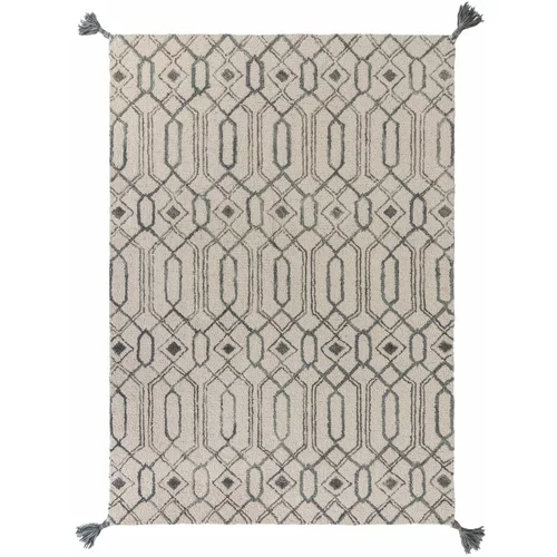 Flair Rugs sivi vuneni tepih pito, 160 x 230 cm