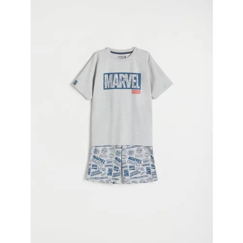 Reserved - Dvodijelna pidžama Marvel - tamnosivo