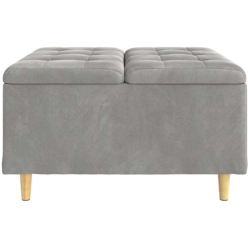  Stolica s dugmadi Svijetlo siva 80 x 80 x 45 cm Bar&amp;scaron;un Slike