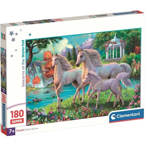 Clementoni Samorogi pri slapu 180-delni super puzzle - Cene