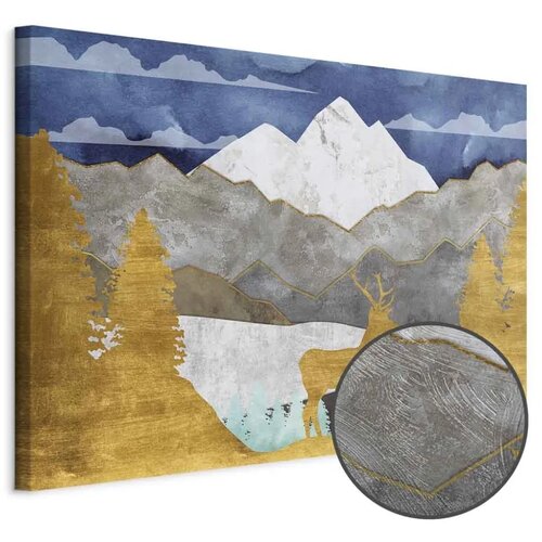  Slika - Golden Land (1 Part) Wide 120x80 Premium Print Cijene