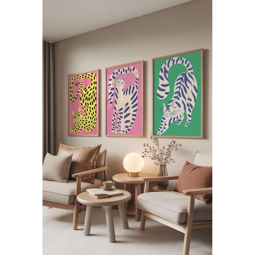 WALLXPERT Č-300806 - 3040 set dekorativnih slika u više boja (3 komada) Cene