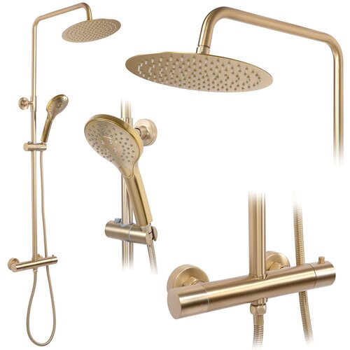 Rea Termostatski set za prhanje VINCENT Brushed Gold Slike