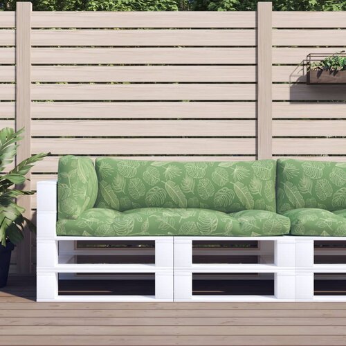 vidaXL Jastuci za palete 3 kom uzorkom lišća od tkanine Oxford Cijene