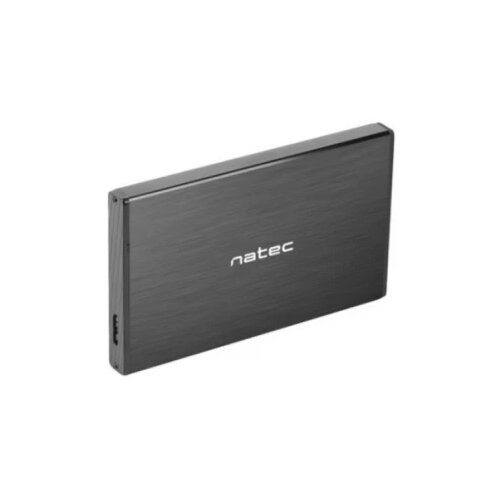 Natec RHINO GO, HDD/SSD External Enclosure 2.5", SATA III, USB3.0, Aluminium, Black Cene