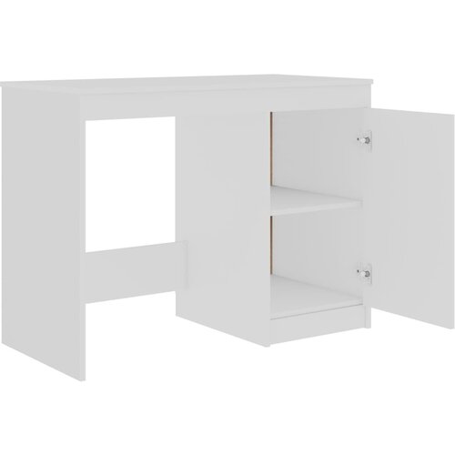  Radni stol bijeli 140 x 50 x 76 cm od konstruiranog drva Slike