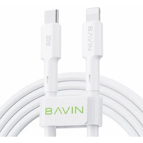 BAVIN kabl 30W Type C/Lightning 1,2m bela Cene