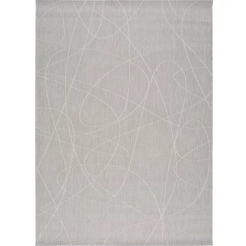 Universal sivi vanjski tepih Hibis Line, 80 x 150 cm