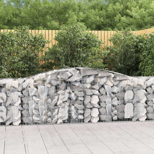 Obokane gabion košare 20 kosov 400x50x80/100 cm cinkano železo, (20757899) Cene