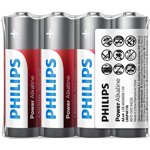 Philips Power Alkaline AA 4 pack