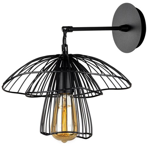 Squid Lighting Črna stenska svetilka Root, višina 36 cm Cene