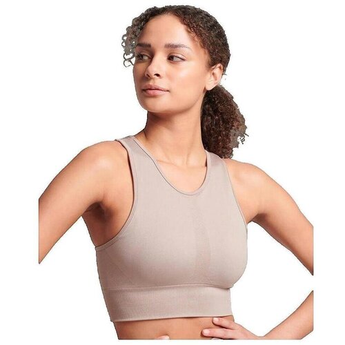 Superdry Majice brez rokavov Brassi&egrave;re de sport Core Seamless Impact Moyen Siva Cene