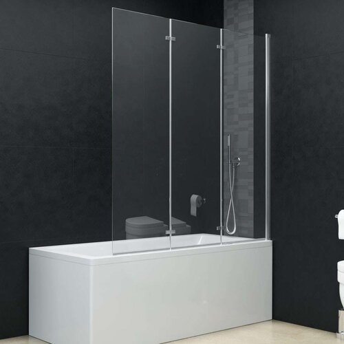  Sklopiva vrata za tu&amp;scaron;-kabinu s 3 ploče ESG 130 x 138 cm Slike