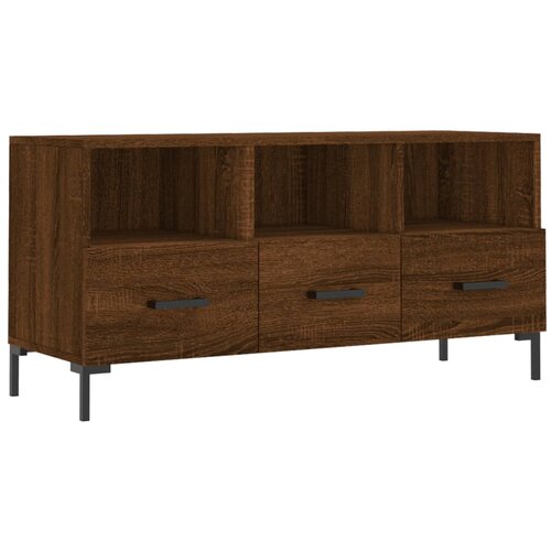 Maison Chic TV omarica - TV stojalo - Televizijska omarica rjavi hrast 102x36x50 cm inženirski les, (21701961) Cene