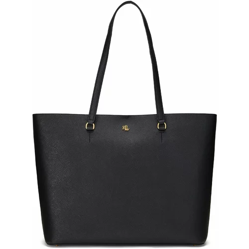Polo Ralph Lauren Shopper torba 'KARLY' zlatna / crna