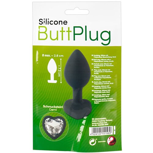 You2Toys Silikonski analni čep s kristalom (R537594) Slike