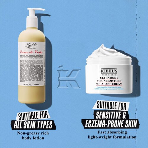 Kiehl&amp;#039;s Ultra Body Mega Moisture Squalane Cream vlažilna krema za telo za ženske 250 ml Slike