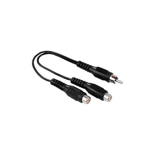 Hama 00205183 Cinch audio adapter [1x mu&amp;scaron;ki cinch konektor - 2x ženski cinch konektor] crna Slike