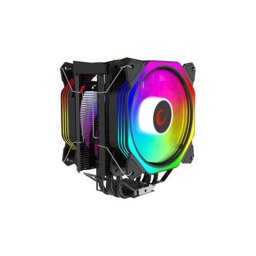 CPU hladnjak RAMPAGE OCTAGON C60 Black 57CFM 1800RPM 2x12cm ARGB AM5/LGA1700 Compatible Air Cooled Fan Cijene