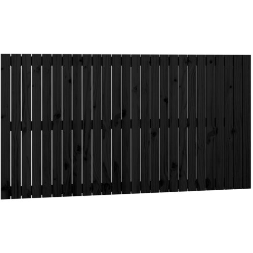 Maison Chic stensko posteljno vzglavje - vzglavna omarica - nočna omarica črno 166x3x90 cm trdna borovina, (21706918) Cene