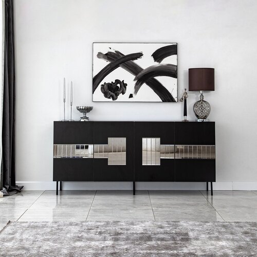 Hanah home Hanah Kućna konzola Pariz, 180x80x40 cm, Crna Cene