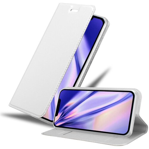 Cadorabo Ohi&amp;scaron;je, združljivo z Apple iPhone 12 PRO MAX v klasično srebrno - Za&amp;scaron;čitni ovitek z magnetnim zapiranjem, stoječo funkcijo in režo za kartice, (20551453) Slike