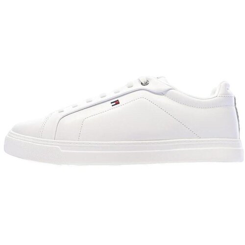 Tommy Hilfiger Tenis Baskets Sportswear Cuir Synth&eacute;tique Blanc Bela Cene