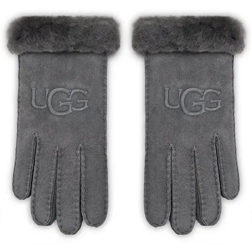 Ugg Ženske rokavice W Sheepskin Embroider Glove 20931 Siva