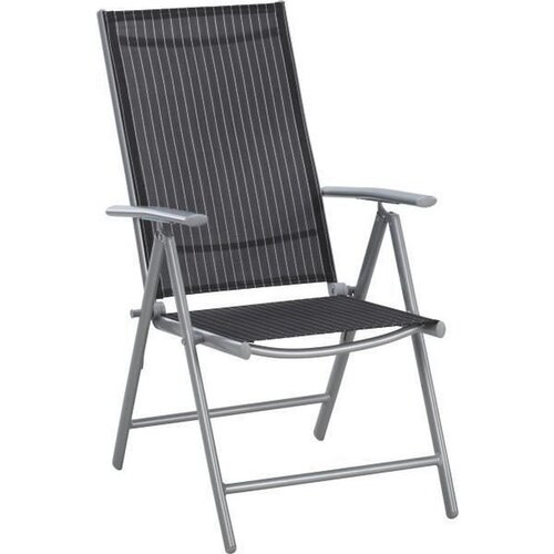 Ambia Garden ZLOŽLJIV VRTNI SEDEŽ aluminij črna, srebrne barve, bela Cene