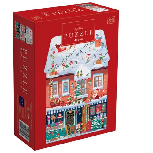  PUZZLE 200 KOM CHRISTMAS &amp;quot;TOY STORE&amp;quot; INTERDRUK Slike