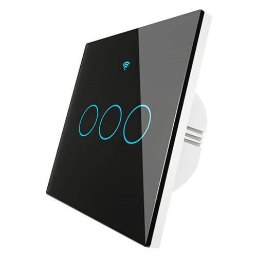 smart+ ZIGBEE MOES PAMETNI PREKIDAC SA 3 PREKIDACA CRNI ZS-EU3-BK-MS Cene