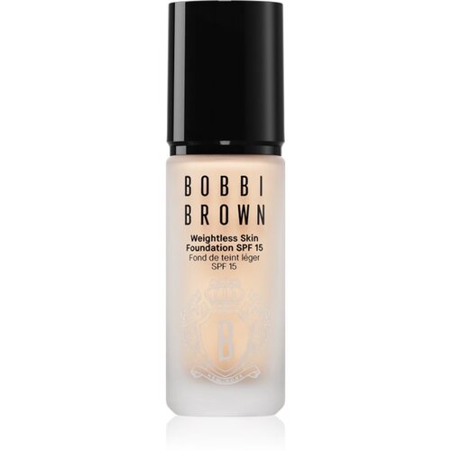 Bobbi Brown Weightless Skin Foundation SPF 15 Mini dolgoobstojni matirajoči tekoči puder z vlažilnim učinkom odtenek Warm Ivory 13 ml Slike