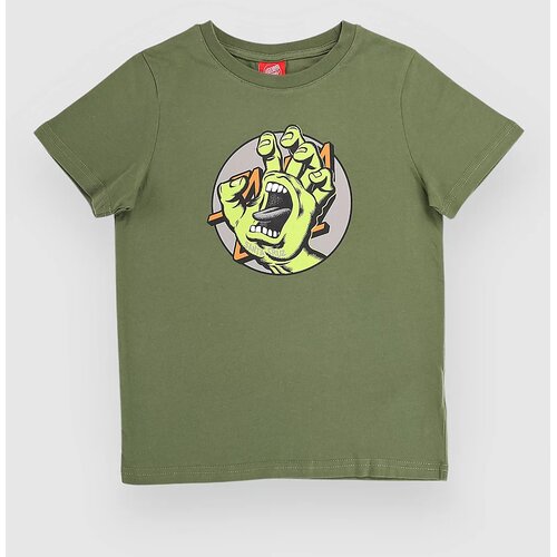 Santa Cruz Hand Dot Front Kids T-shirt dark moss Cene