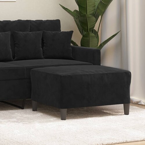 vidaXL Stolček za noge črn 70x55x41 cm žamet Cene
