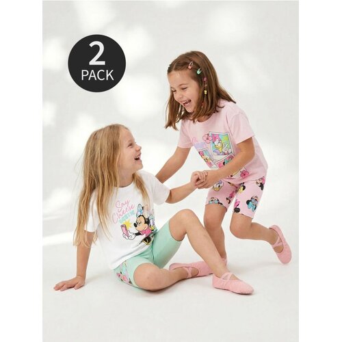 Sinsay Pamučne majice s printom 2 pack Minnie and Daisy Cene