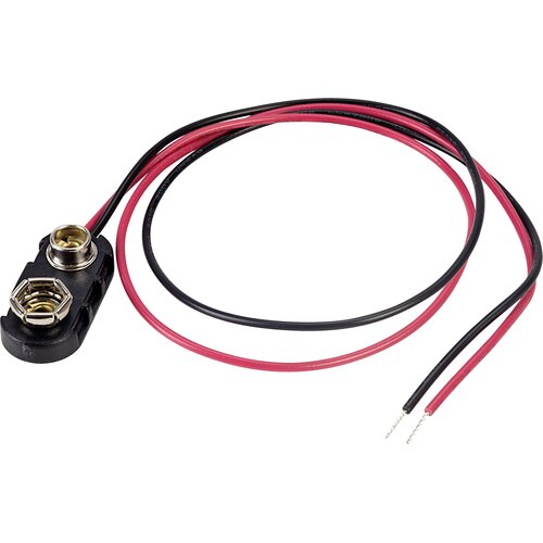 TRU COMPONENTS Baterijski priključek 1x 9 V Block priključek na pritisni gumb (D x &amp;Scaron; x V) 24.5 x 11.8 x 7.3 mm 18-0097, (20636031) Slike