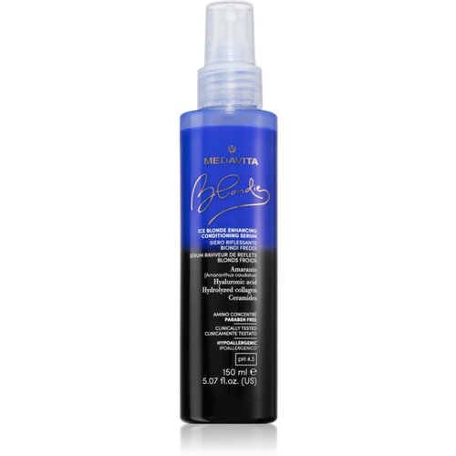 Medavita Blondie Ice Blonde Enhancing Conditioning Serum balzam brez spiranja v pr&amp;scaron;ilu za hladne blond odtenke pH 4.5 150 ml Slike