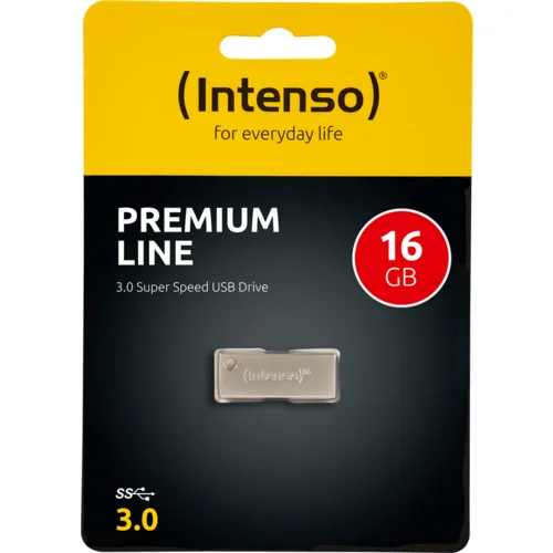  (Intenso) USB Flash 16GB Hi-Speed USB 3.0 up to 100MB/s, Premium Line – USB3.0-16GB/Premium Line