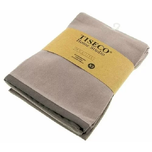 Tiseco Home Studio Komplet 3 sivo-rjavih kuhinjskih krp, 50 x 70 cm